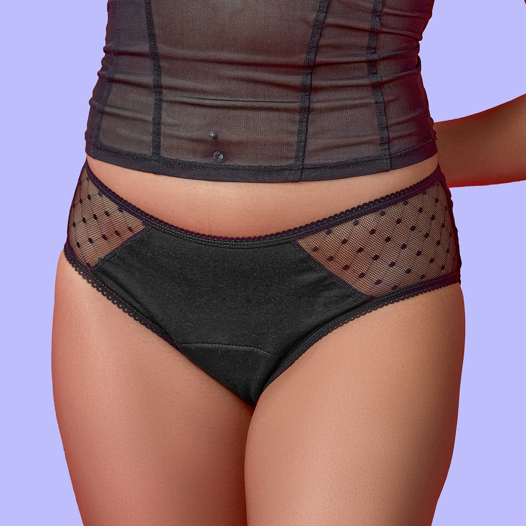 100% Cotton Underwear with Lacey Details